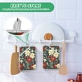 thumbnail image 4 of Yayeee Pot Holders Kitchen Heat Resistant with Pocket 7"x9.8" Cotton Oven Cooking Hot Pads, Christmas Blooms, 4 of 7