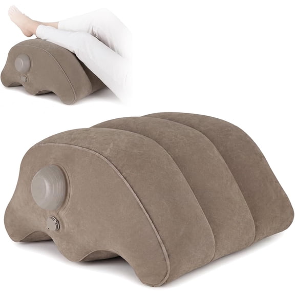 Leg Elevation Pillows Inflatable Portable Lumbar Support Pillow, Built-in Pump,Office Chair Back Cushion for Sleeping, Legs Reduce Swelling, Legs Support Cushion Knee Hip Ankles Pain