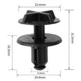 thumbnail image 5 of 20pcs Clips For JAGUAR XJ XF.RETAINING CLIP 8.7mm Hole Screw Interior Door Panel Card Trim Panel Clips ABS Plastic, 5 of 5