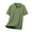 Army Green, variant on Dagugfen Work Tops for Men Summer Lapel V Neck Zipper Short Sleeve Lightweight Business Casual Tee Shirts