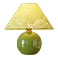 thumbnail image 3 of Deyidn Green Crackle Glaze Ceramic Table Lamp with Linen Shade, 11.81", Farmhouse Style Decorative Lighting, 3 of 14