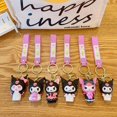 thumbnail image 4 of Llavero Kawaii Sanrio de dibujos animados, colgante de muñeca Kuromi, decoración de mochila escolar, llavero de coche, adornos de mochila, regalos de joyería, nuevo, 4 of 4