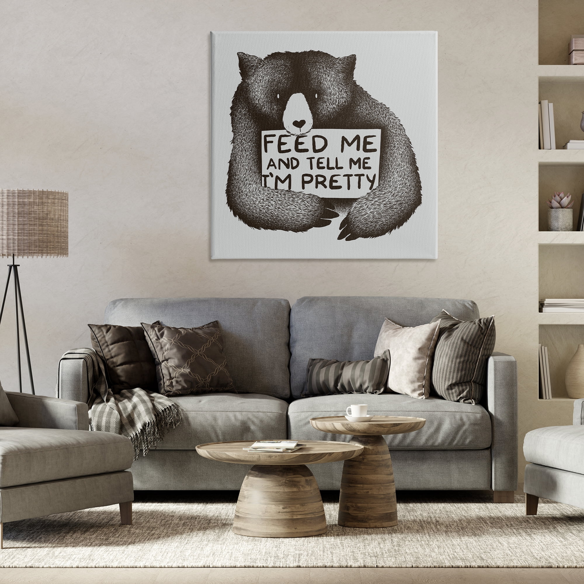 Stupell Industries Feed & Tell Me I'm Pretty Canvas Wall Art, design by Tobe Fonseca