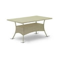 thumbnail image 3 of East West Furniture Wicker Patio Set Natural Linen, OSBK5-03A, 3 of 4