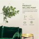 thumbnail image 4 of unbranded 1Ud Colgante Decorativo De Simulación De Rattan Verde Para Puertas Y, 4 of 6