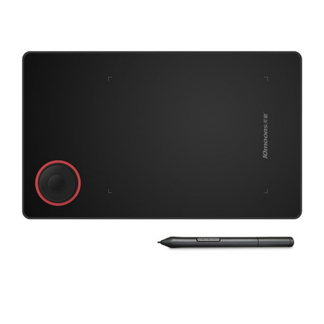 Tableta gráfica Tableta gráfica G50 de 10 lunas, tableta de dibujo Digital con área de trabajo de 5*3 pulgadas, 8192 niveles de sensibilidad a la presión, frecuencia de muestreo de 233PPS 10moons Tableta gráfica