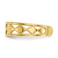 thumbnail image 4 of 14K Yellow Gold Ring Band Toe Diamond Shapes, Size 9, 4 of 5