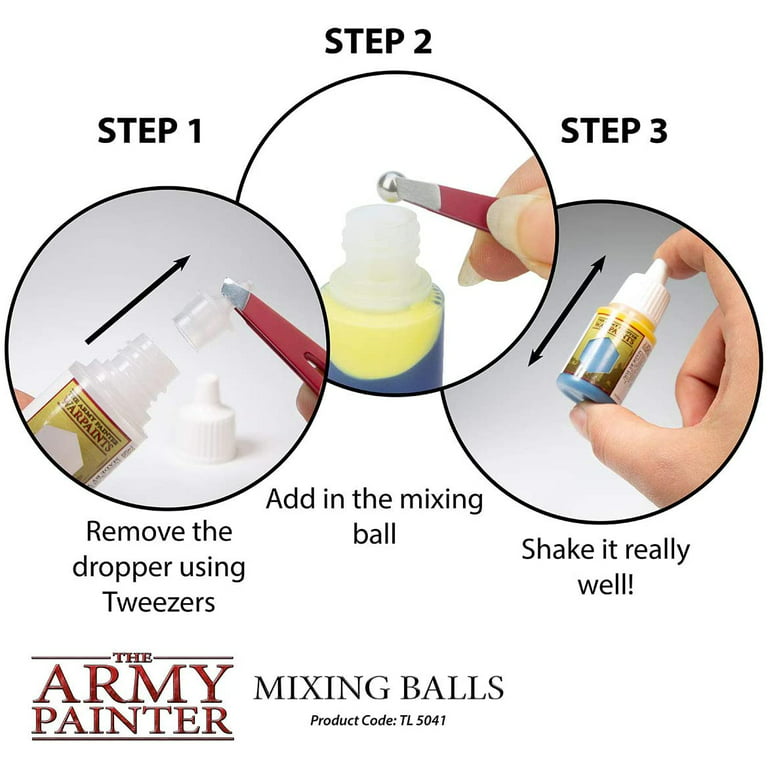 The Army Painter Miniature Paint Kit with 100 Rustproof Mixing