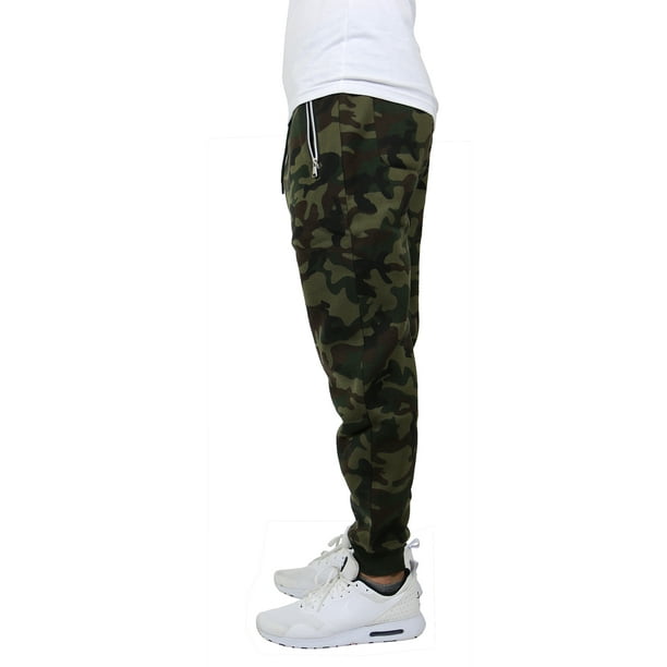 galaxy by harvic men's slim fit fleece jogger pants