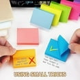 thumbnail image 3 of Sticky Notes 1.5x2 inch Bright Colors Self-Stick Pads 8 Pads/Pack 100 Sheets/Pad Total 800 Sheets, 3 of 6