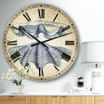thumbnail image 2 of DesignArt Blue Sea 4 Large Wall Clock, 2 of 2