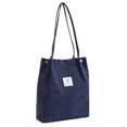 thumbnail image 2 of Sonducket Bolso de pana para niña, bandolera de moda, bolsas portátiles para botellas de agua para teléfono móvil, viajes al aire libre, Bolsas de mensajero y de hombro Azul oscuro, 2 of 6