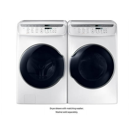 Samsung - 7.5 Cu. Ft. Smart Gas Dryer with MultiSteam and FlexDry™ - White