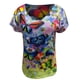 thumbnail image 4 of Pntutb moda mujer impresión cuello en V camiseta manga corta Casual camiseta tops blusa Pntutb Pntutb-4790, 4 of 5