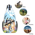 thumbnail image 5 of Kowoue Bluey Pattern Sling Backpack Crossbody Shoulder Bags for Men Women Small Daypacks Chest Bag Hiking Travel Sport Climbing Runners, 5 of 8
