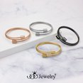 thumbnail image 6 of 555Jewelry Adjustable Stainless Steel Bracelet, Flexible Coil Wire Open Bangle Cuff with Luxury Majestic ‎Endings for Men & Women, Rose Gold, 6 of 7