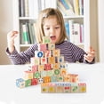 thumbnail image 2 of Juguete ABC de madera Building Blocks Gemileo, 36 unidades, para niños pequeños de 1 a 3 años, 2 of 7