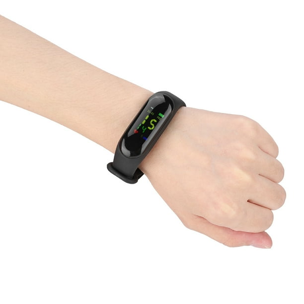 M3 M3X USB Color Screen Smart Bracelet Monitoring Heart Rate Blood Pressure IP68 Waterproof Walmart