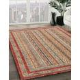 thumbnail image 3 of Ahgly Company Machine Washable Indoor Rectangle Abstract Brown Sugar Brown Area Rugs, 2' x 4', 3 of 7