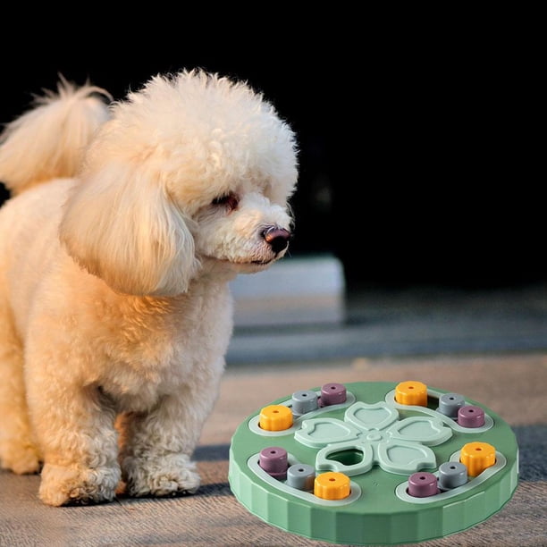 Rompecabezas de Comida para Perros, Comedero Rallentare para Mascotas, Juguetes Dispensadores de Golosinas, Tazón de Alimentación, Del Coeficiente - Verde Salvador Inserto de alimentador lento