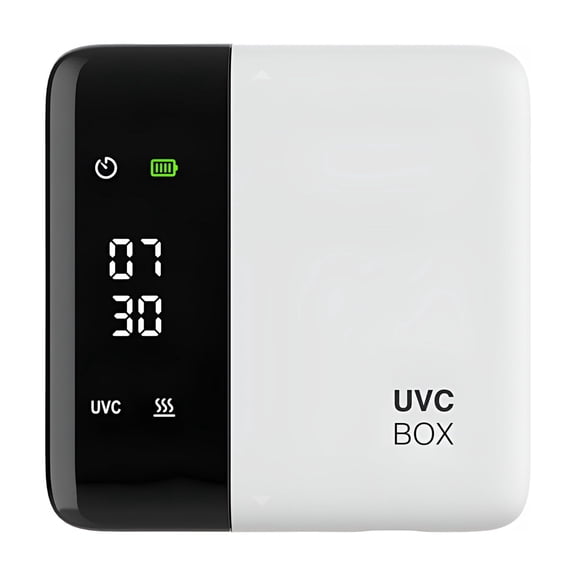 ACDANC Uv Toothbrush Sanitizer Holder & Cleaner with Led Clock Display & Hot Air Drying – Wall-Mounted Uv Toothbrush Holder for Bathroom Decor,Rechargeable Portable Design,Fits All Brushes