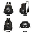 thumbnail image 2 of JIALIOU Mini Backpack Purse for Women Quilted Casual Daypack Small Travel Shoulder Bag, Cute Frog Wearing Headphones, 2 of 7