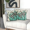 thumbnail image 6 of Fall Polka Dot Pumpkin Pillow Covers 16X16 Inch Autumn Harvest Thanksgiving Pillow Cases Green Seasonal Square Throw Pillows Set of 2 Farmhouse Home Decor for Sofa Couch Bedroom Porch Outdoor, 6 of 6