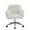 White, variant on KCC Faux Fur Indoor Swivel Office Desk Chair, Black