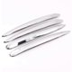 thumbnail image 1 of Car Styling Exterior Door Handle Strips Decoration Sticker Trim for BMW 5 Series G30 G38 2018-2021 Silver, 1 of 5