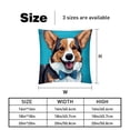 thumbnail image 5 of Corgi Luxurious Velvet Decorative Throw Pillow Covers - Set of 2, Unique Patterns, Available in 16x16, 18x18, and 20x20 Inches for Various Occasions, 5 of 6