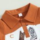 thumbnail image 3 of Top De Solapa + Pantalones Cortos Baby Boys Lapel Top + Shorts Camiseta de moda + Shorts Trajes de 2 piezas (Marrón 18-24M) Cgtredaw para Niño Marrón T 28, 3 of 6