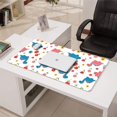 thumbnail image 3 of Long Mouse Pads for Desk,White Cartoon Dinosaurs Flowers Pattern Desk Mats on Top Of Desks, Desk Mouse Pad Extra Large with 3mm Non-Slip Base and Stitched Edge for Gaming,Office,Work,Home 31.5"x15.7", 3 of 6