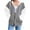 Grey, variant on Certgust Hoodies Womens Oversized Zip Up Sweatshirt with Hood and Pockets Long Sleeve Casual Fall Jacket