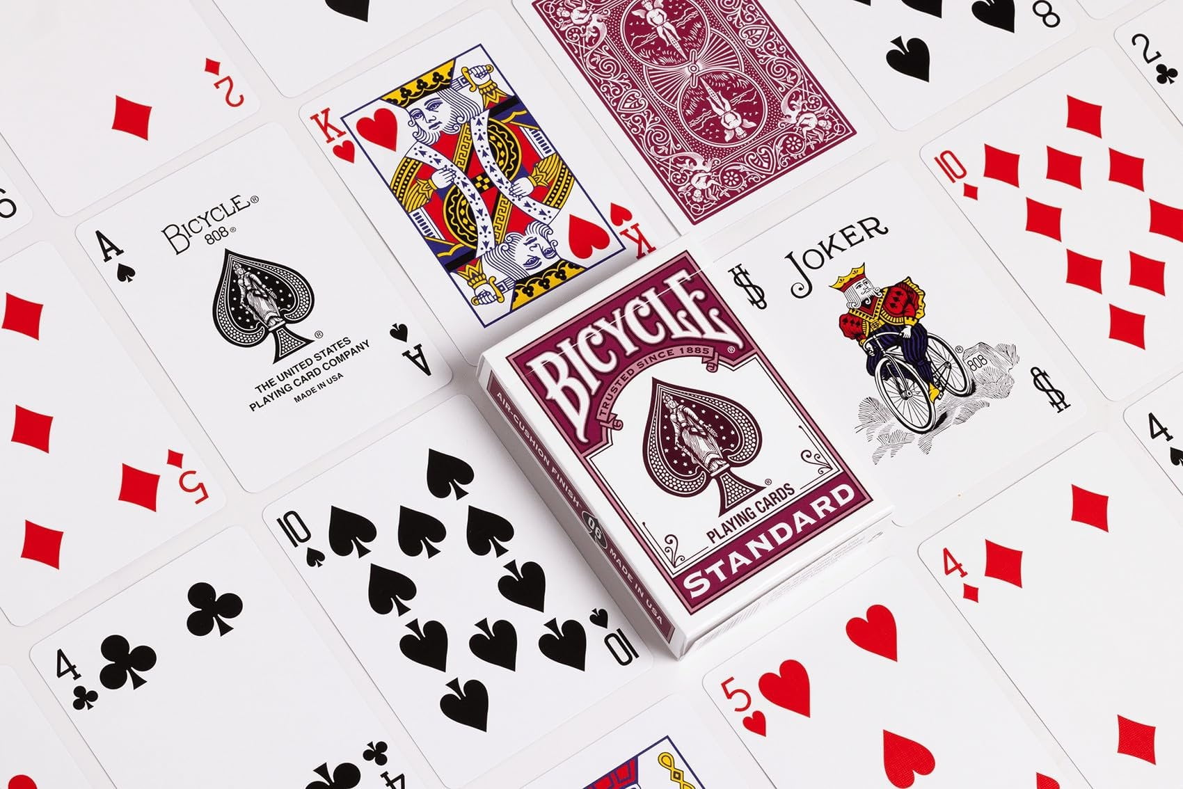 Bicycle Color Series #6 Burgundy Playing Cards, Poker Size