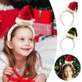thumbnail image 1 of Diadema Navideña con Adorno para El Cabello - Estilo Festivo, Ideal para Niños, Adolescentes y Adultos | Tela Suave, Tamaño Ajustable, Paquete de 2, 1 of 5