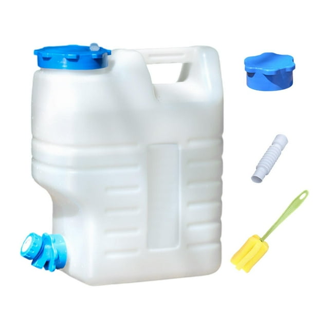 Tanque de almacenamiento de agua del recipiente de agua para acampar con grifo con tapa reemplazable puede cubrir el balde para lavar la mano de la Estilo B