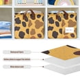thumbnail image 6 of Ryvnso Leopard Design Storage Bins Large Basket Foldable Cube Toys Organizer with Handles 2 PCs, 6 of 8
