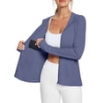 thumbnail image 2 of Womens Sun Protection Hoodie Zip Up Long Sleeve Lightweight Summer Outdoor Jacket With Pockets, 2 of 9