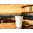 thumbnail image 5 of Paquete de 100 vasos desechables de papel blanco de 8 oz – Vasos para bebidas frías o calientes para agua, jugo, café o té – Ideales para dispensadores de agua, fiestas o café., 5 of 5