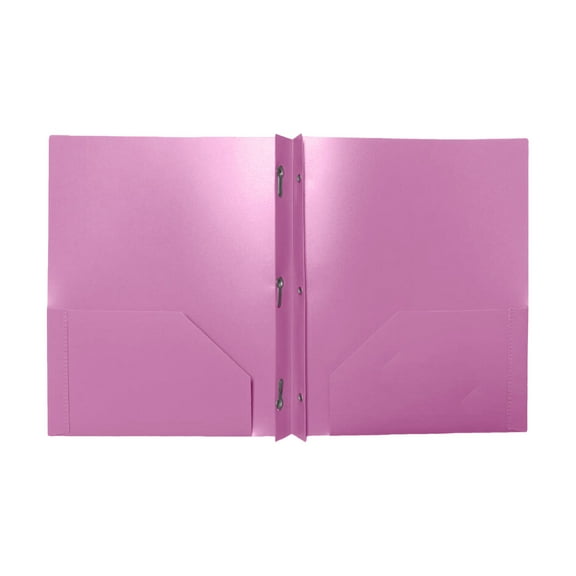 Heavy Duty File Folders Durable Colored Folders with Pockets and Prongs for School and Office Use