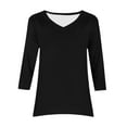 thumbnail image 7 of HongQid Womens Tunic Plus Size 3/4 Sleeve Tops with Leggings Casual Long Swing Blouses Shirts Loose Fit Dressy, 7 of 7