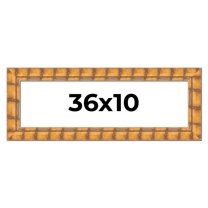 36x10 Frame Beige Real Wood Picture Frame Width 3 inches | Interior Frame Depth 0.5 inches |