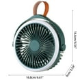 thumbnail image 5 of 2400mAh Rechargeable Camping Fan with Hook+Lantern Ceiling Fan for Bedroom, 5 of 20
