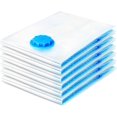 thumbnail image 1 of Paquete de 6 Bolsas Ahorradoras de Espacio NQ 80% Más de Almacenamiento Cierre de Cremallera Doble y Válvula Turbo de Triple Sellado, 1 of 4