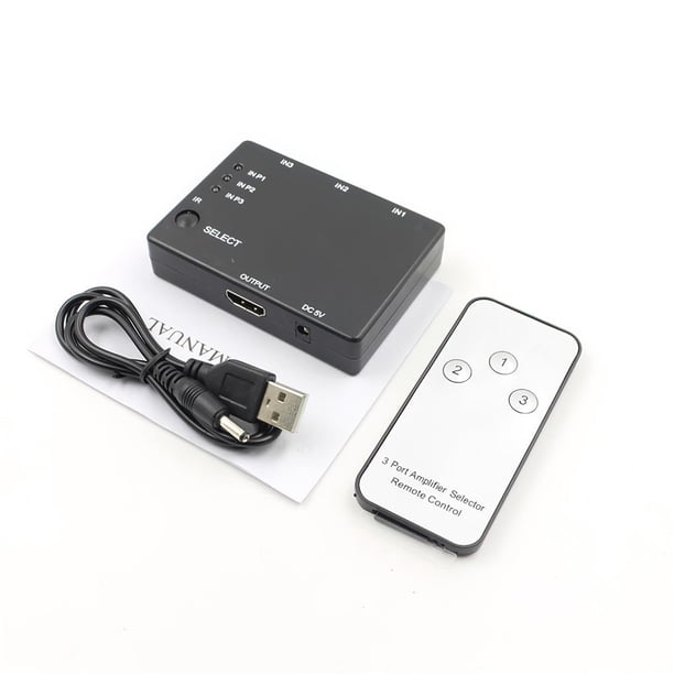 Switcher Selector Splitter Universal 4K Switch Switcher De Alta Definición 3 Uds sonducket EL008789-00
