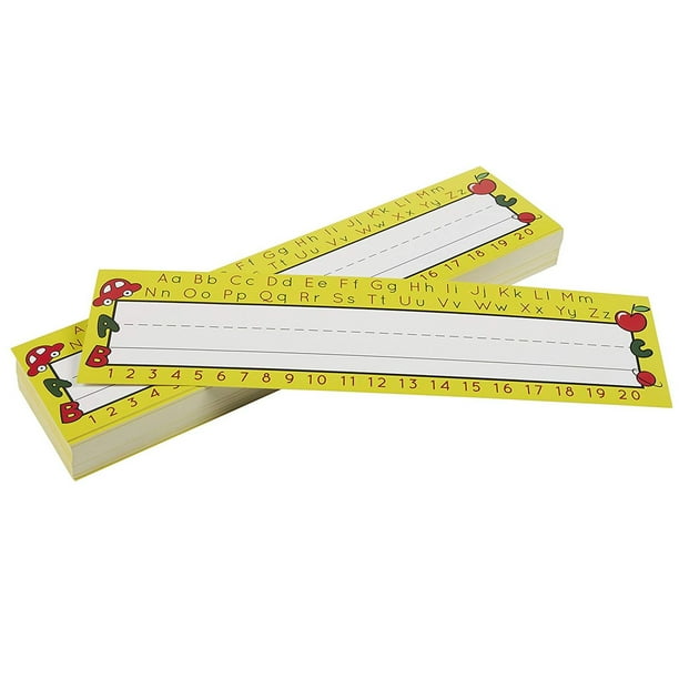 Desk Name Tags Pack Of 72 Name Plates Alphabet Design Assorted