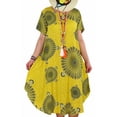 thumbnail image 1 of Mini-robe Florale à Manches Courtes pour Femmes de Grande Taille, 1 of 2