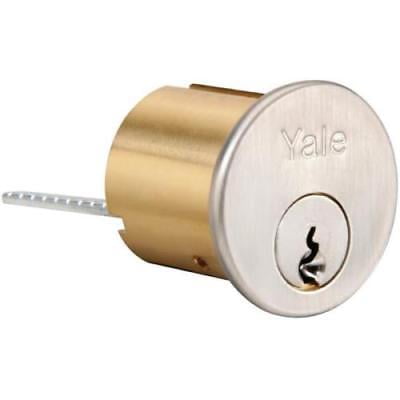 - Yale Rim Cylinder Keyway 6 Pin, Satin Chrome