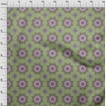 thumbnail image 4 of oneOone Silk Tabby Olive Green Fabric Asian Mosaic Diy Clothing Quilting Fabric Print Fabric By Yard 42 Inch Wide, 4 of 4