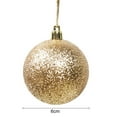 thumbnail image 6 of Actoyo 60mm/2.36 Delicate Glittering Shatterproof Christmas Ball Ornaments Decorative Hanging Christmas Ornaments Set for Christmas Tree - 12 Counts Blue, 6 of 6